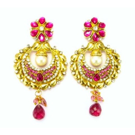 Ethnic Designer Gold Earrings